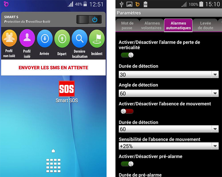 TELEPHONE Android ATEX PTI SERIS Live Mobility 402Ex - Protection du travailleur isolé